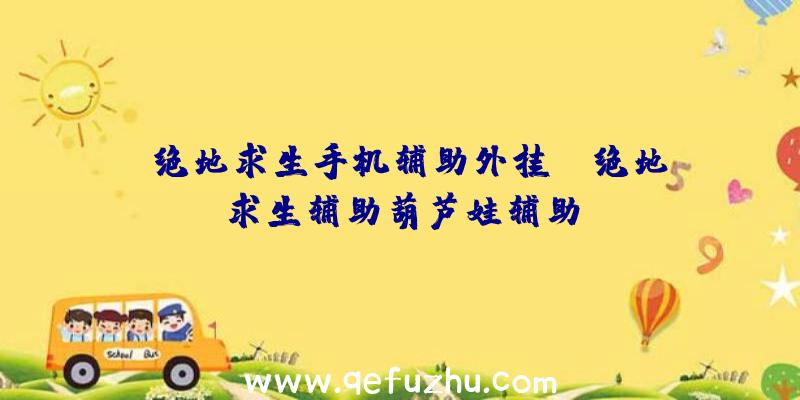 「绝地求生手机辅助外挂」|绝地求生辅助葫芦娃辅助